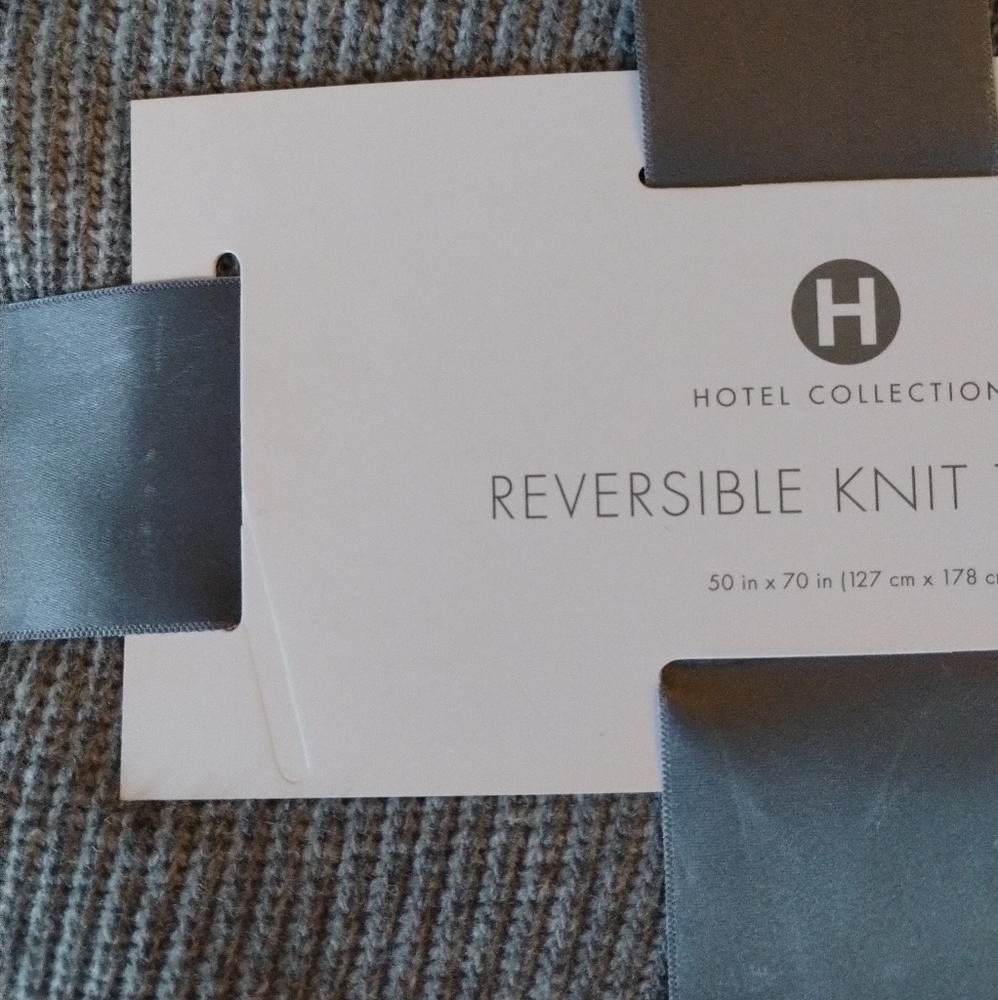 HOTEL COLLECTION Reversible Knit Throw, 50" x 70", Created for Macy's - Picture 4 of 6